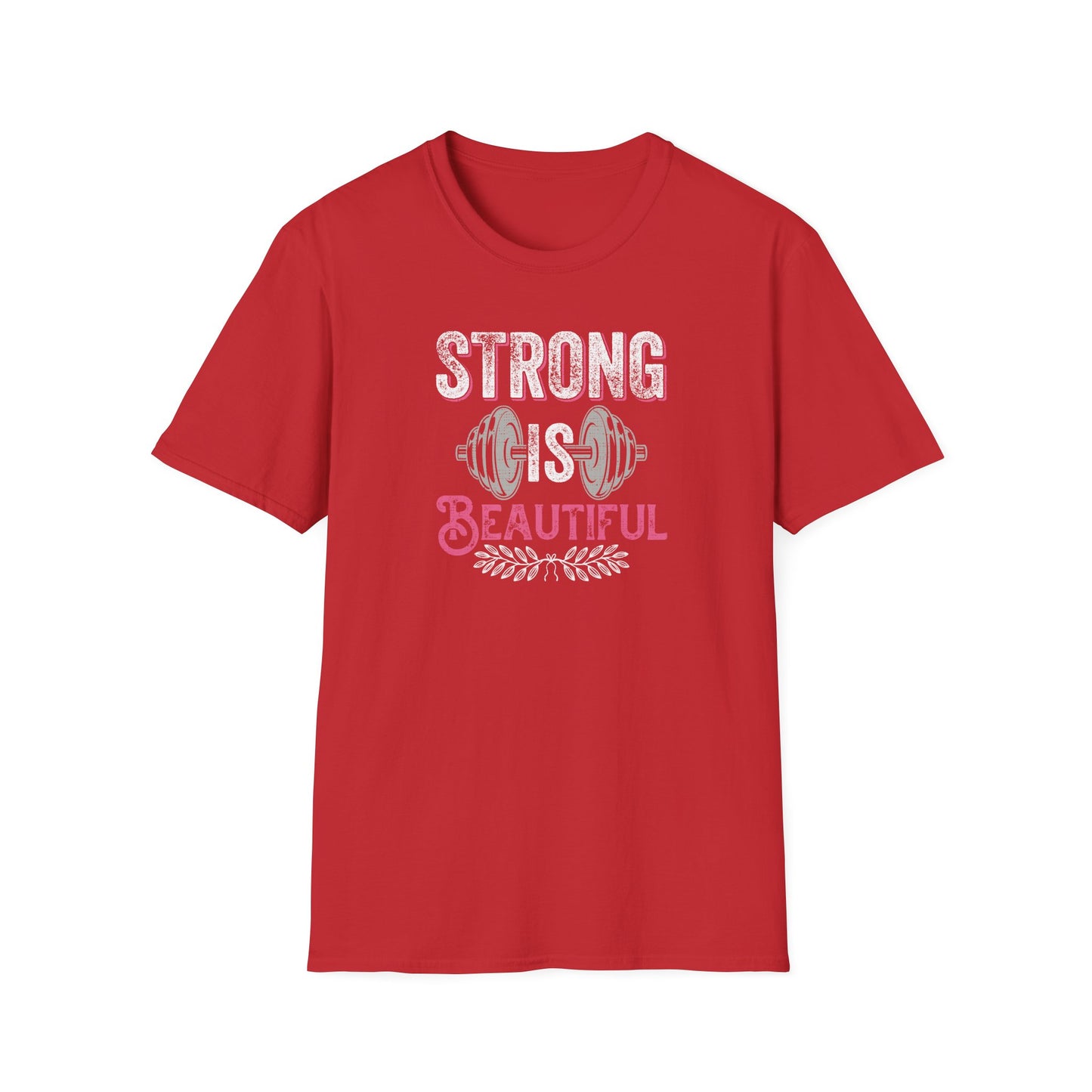Strong Is Beautiful T-Shirt — Women’s Fitness Weightlifting Tee