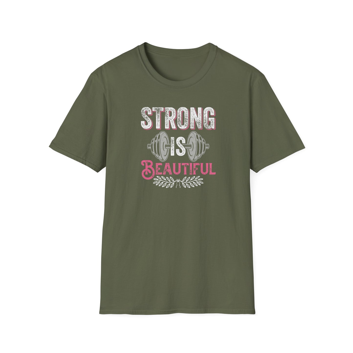 Strong Is Beautiful T-Shirt — Women’s Fitness Weightlifting Tee