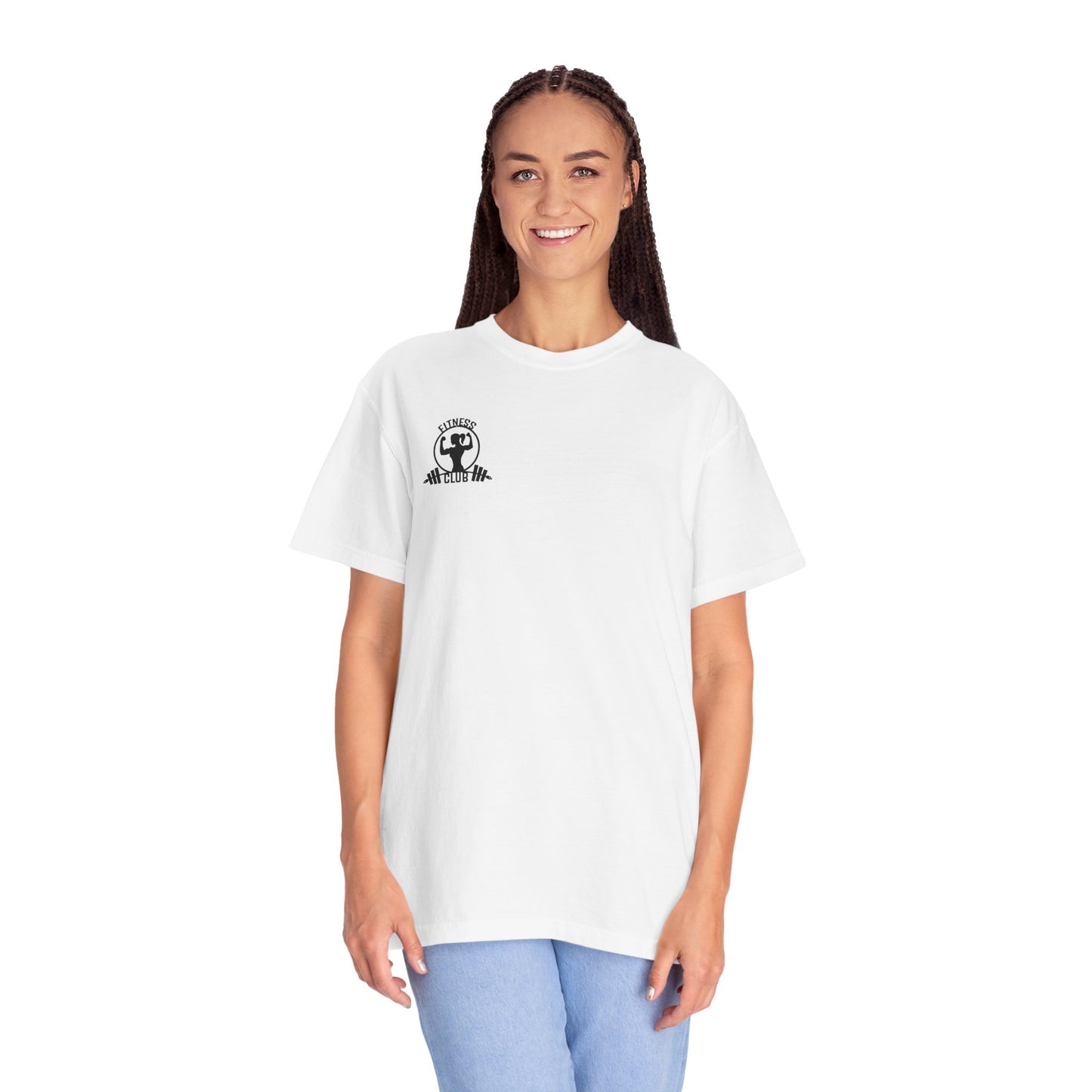 No Pain No Gain T-Shirt — Motivational Gym Tee with Barbell Design