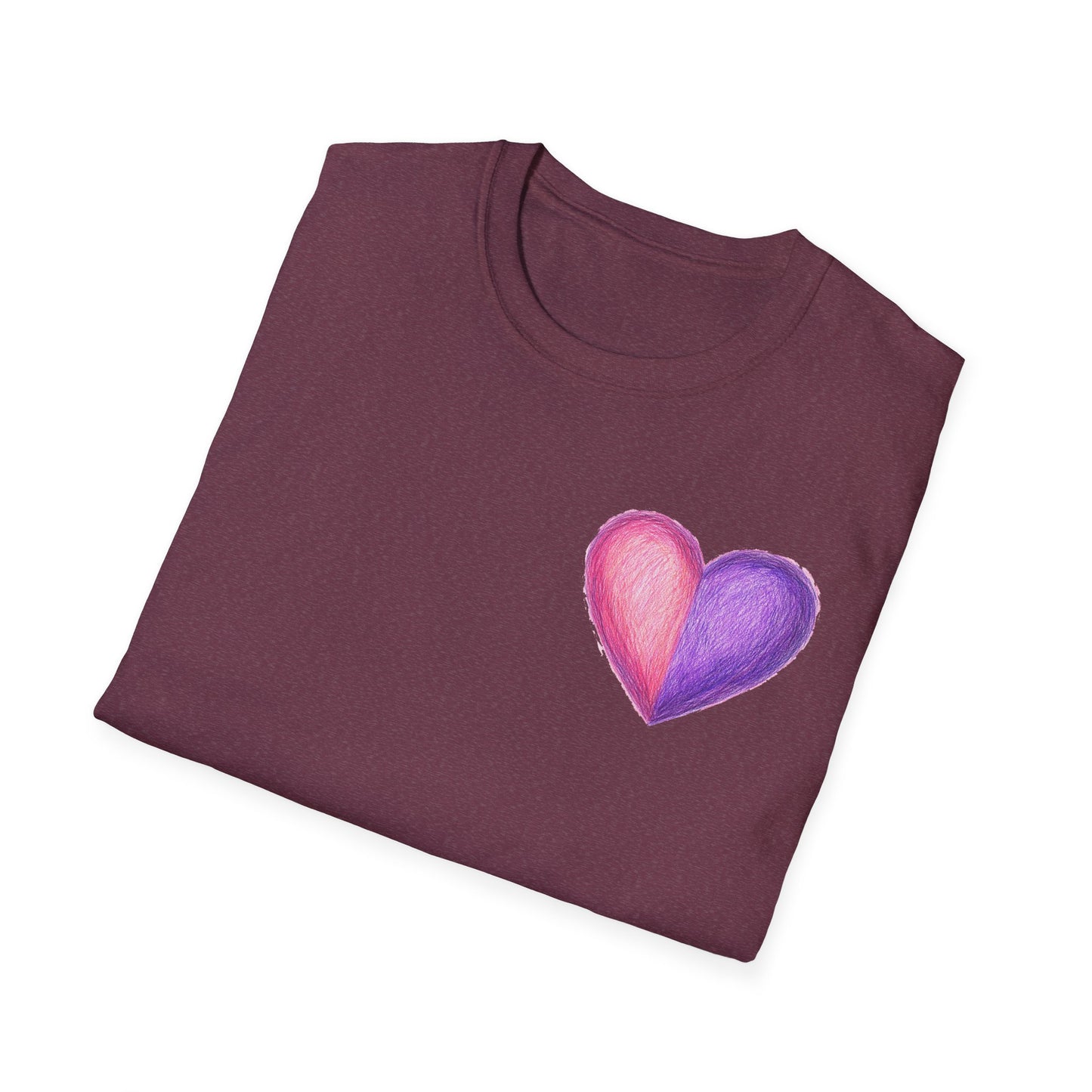 Colorful Heart Cross T-Shirt | Positive Vibes Tee | Faith-Based Apparel | Graphic Tee | Gift for Friends & Family