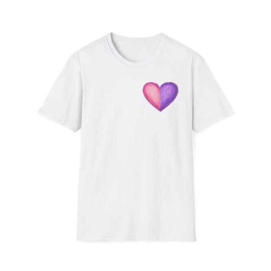 Colorful Heart Cross T-Shirt | Positive Vibes Tee | Faith-Based Apparel | Graphic Tee | Gift for Friends & Family